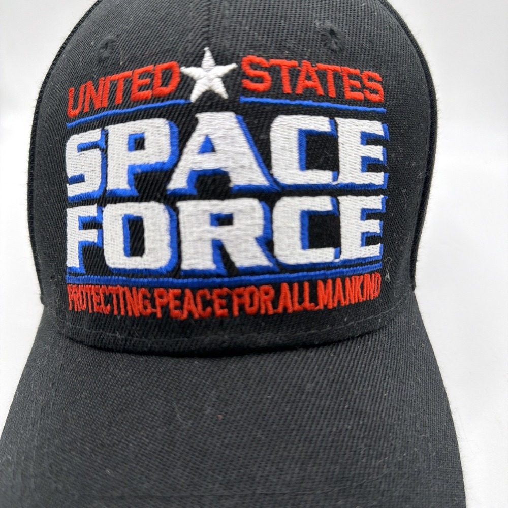 US Space Force U.S.S.F Embroidered Adjustable Hat Military Cap Black